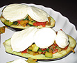 Aubergine mit Mozzarella