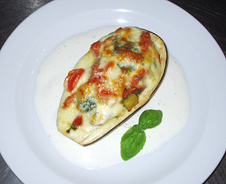 Aubergine überbacken