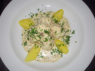 Blumenkohl in Senfsauce