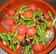 Auberginen-Bohnensalat