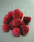 Gefrorene Himbeeren