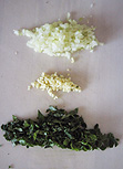 schalotten, Koblauch, Petersilie