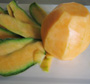 Melone geschält