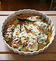 Überbackene Zucchini